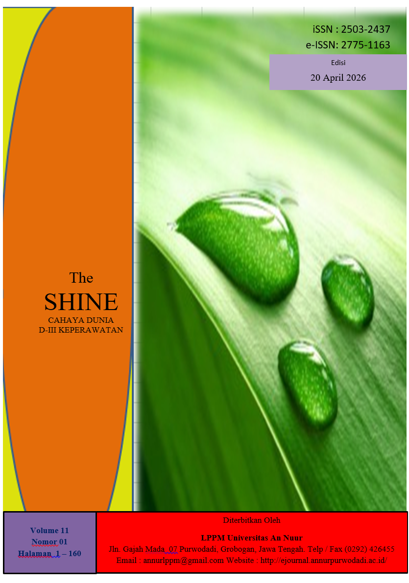 					View Vol. 11 No. 01 (2026): The Shine Cahaya Dunia D III Keperawatan
				